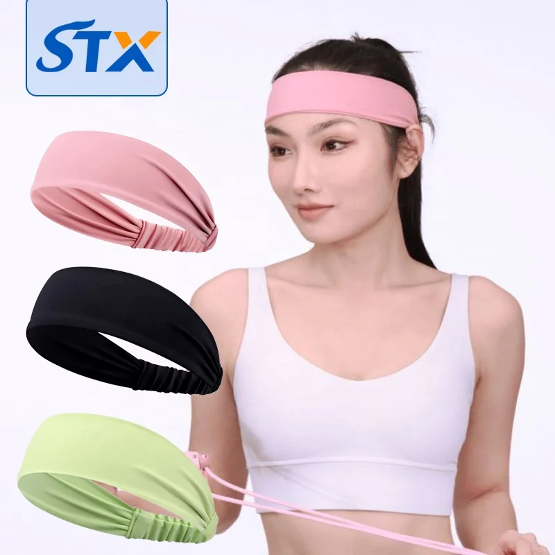 Shuntaixin Work Brand Plain Elastic Yoga Head Band Fitness Youth Sport Headband Custom Hair Band For Women Men Tennis Football