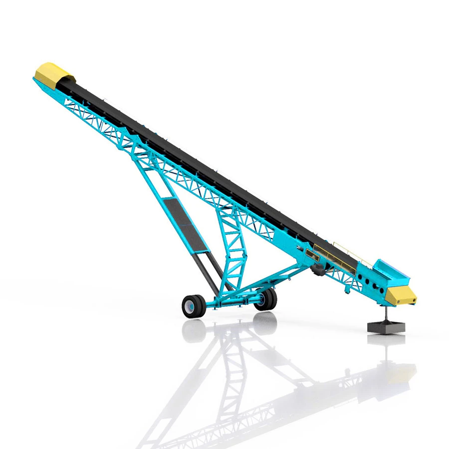 Portable Transfer Conveyor Jump or Grasshopper quick set-up and high production for  cement