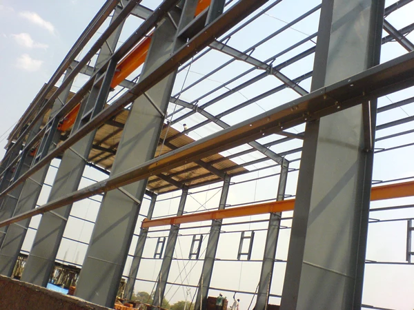 Быстрая сборка низкая стоимость сборная модульная трехмерная стальная конструкция складское