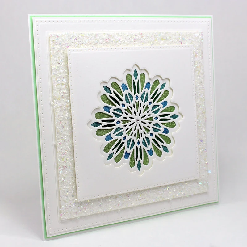 Frame Dies Flower Pattern Metal Cutting Dies For Scrapbooking Card Making Craft Embossing Cut Dies Stencil