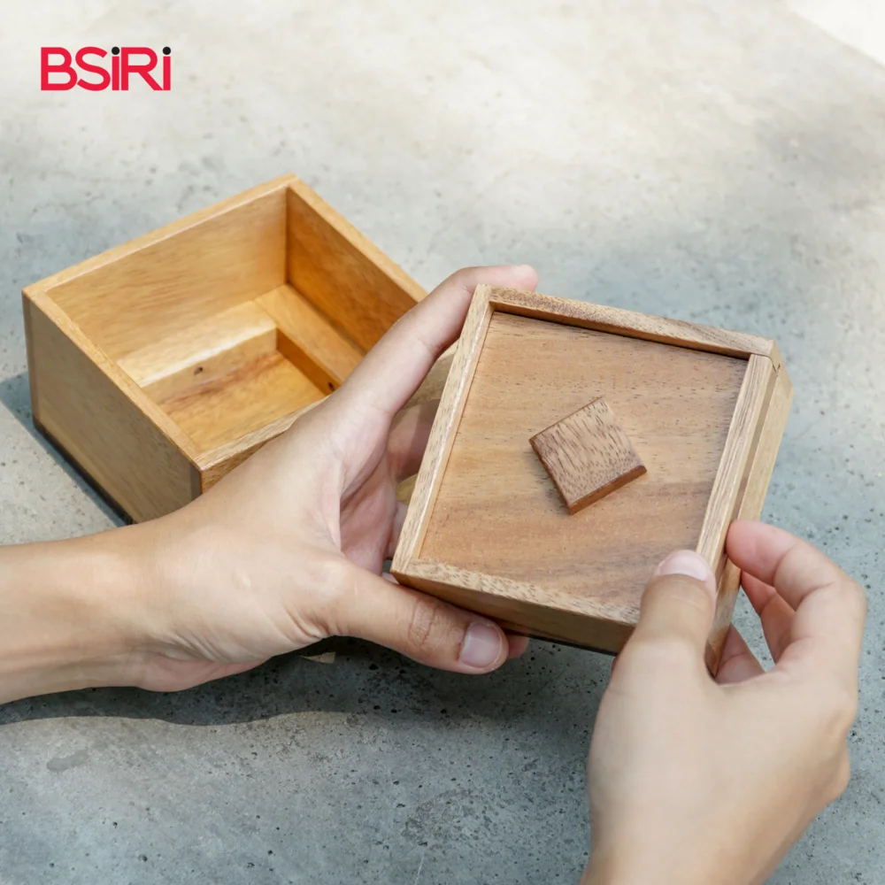 Thailand Toys Education Puzzle Treasure Secret Box OEM Best Seller Wooden toys Unique Gifts and toy for kids