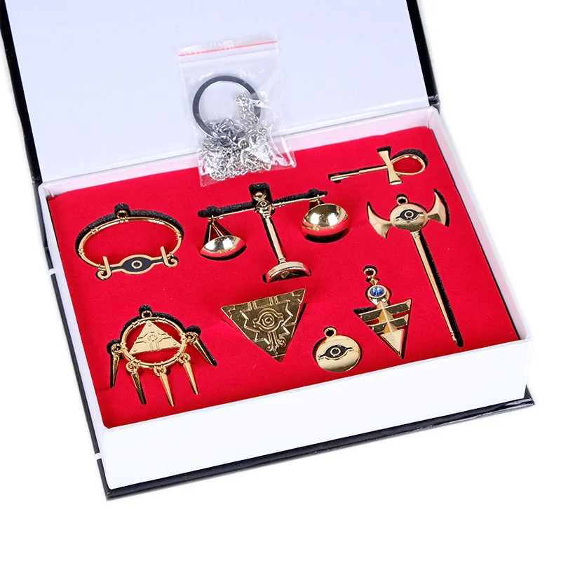Anime Yu-Gi-Oh Yugioh Keychain Duel Monsters Keyring Millennium Wheel Wisdom Key Chains Yugi Muto Pendant Key Ring Yu Gi Oh