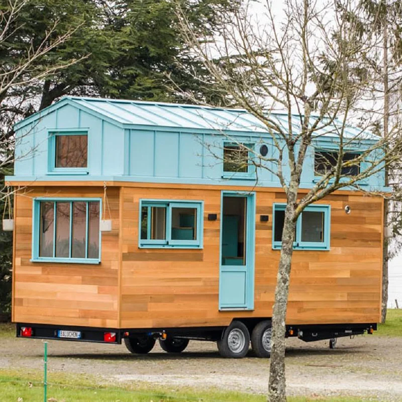 Best quality design home trailer house on wheel modular home trailer caravan