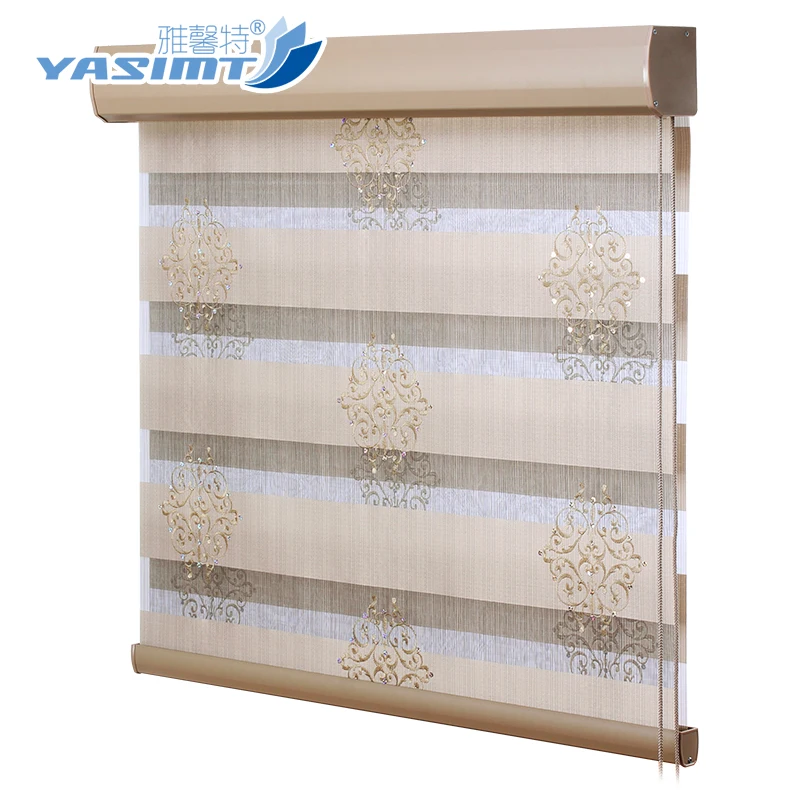 
Flat Sheer Roller Shading, Zebra Blinds, Double Roller Shades 