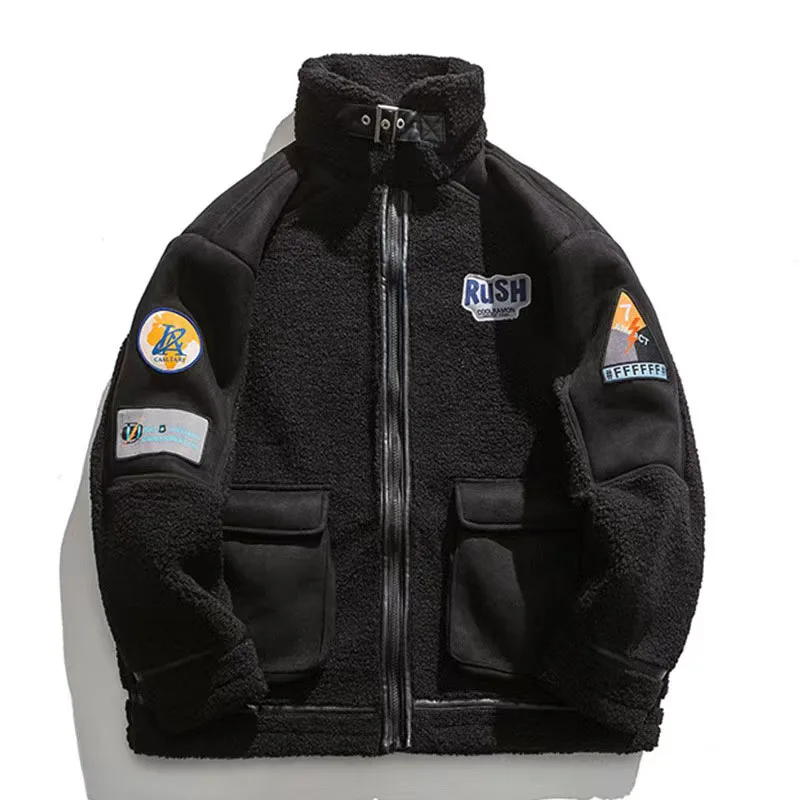 2022 New Arrival American Fashion Casual High Quality Wool Plus Size Unisex Men Fleece Jacket Coat