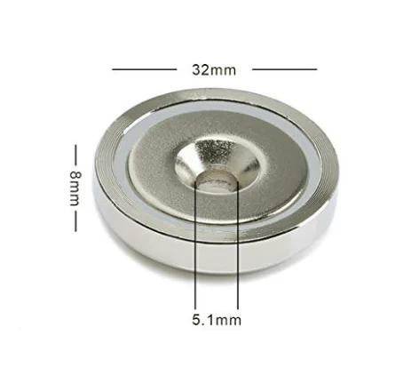 68Kg Strong Power Neodymium Magnet Pot