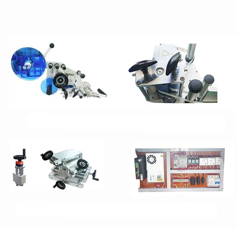 DOVOLL  Automatic Round Bottle Labeling Machine Label Applicator Food Can Vertical Roll Bottle Sticker Labeling Machine