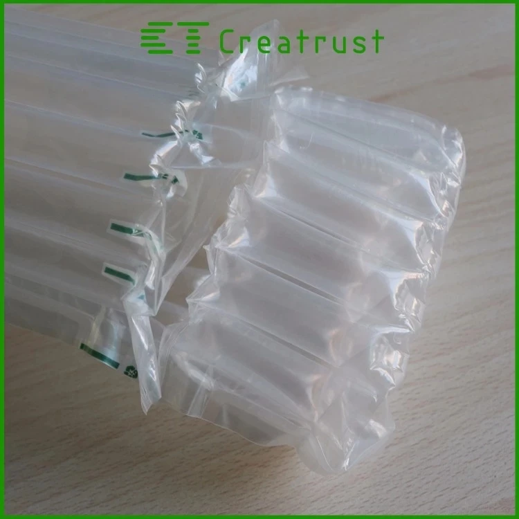 Protective plastic material air column bag packing bags for glasswork wine inflatable packing mailing bags