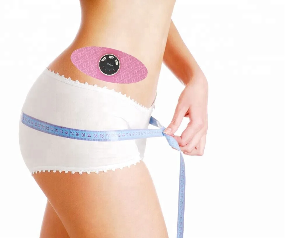 Female dysmenorrhea cramps menstrual period pain relief electronic pulse heated massage patch