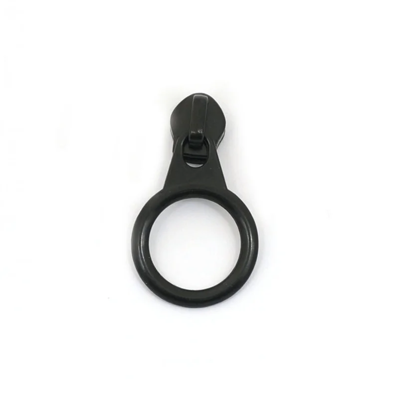 SAS Wholesale Factory Price Zipper Round Puller Can Custom Logo Metal Zipper Heads for Garment Bag
