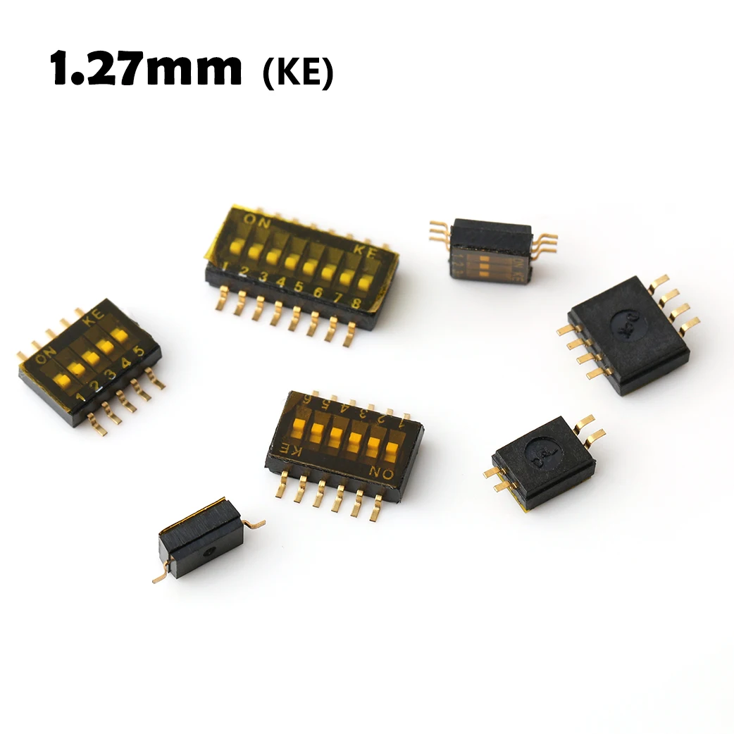 DIP черный переключатель фортепиано 1 27 мм 8 позиций SMD SMT 127