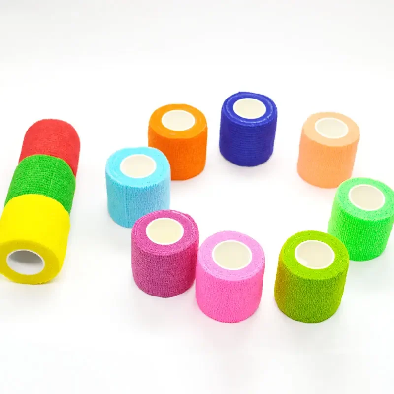 Self Adhesive Custom Logo Colour Wound Care Non-Woven Cohesive Bandage