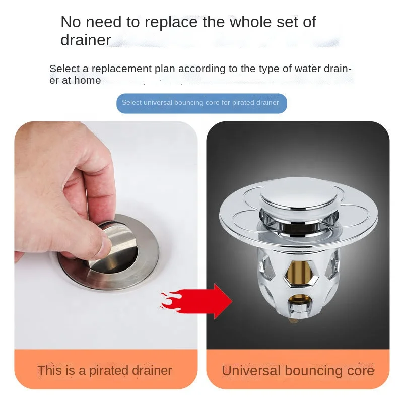 Toilet sink drain plug bathroom anti-clogging and deodorant drain filter universal bathtub washbasin drain cover suitable for ki