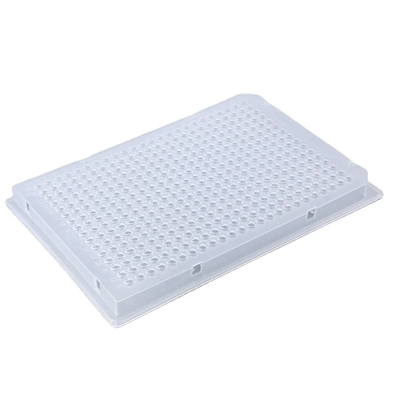 Hot sale lab plastic white microplate pcr test 384 well pcr plate