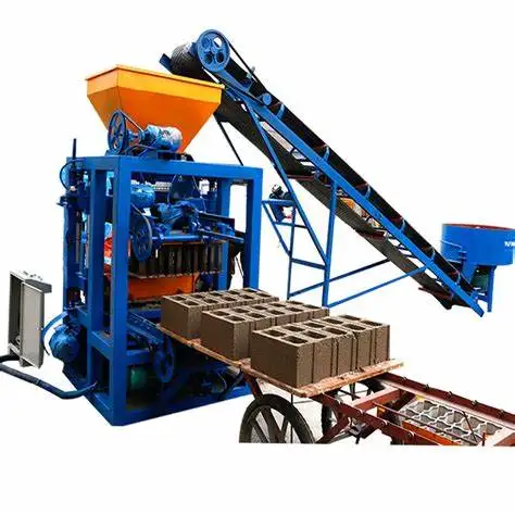 Cement Hollow Brick Block Making Machine Price Qt4-15 Fully Automatic Concrete Solid Brick Making Machine