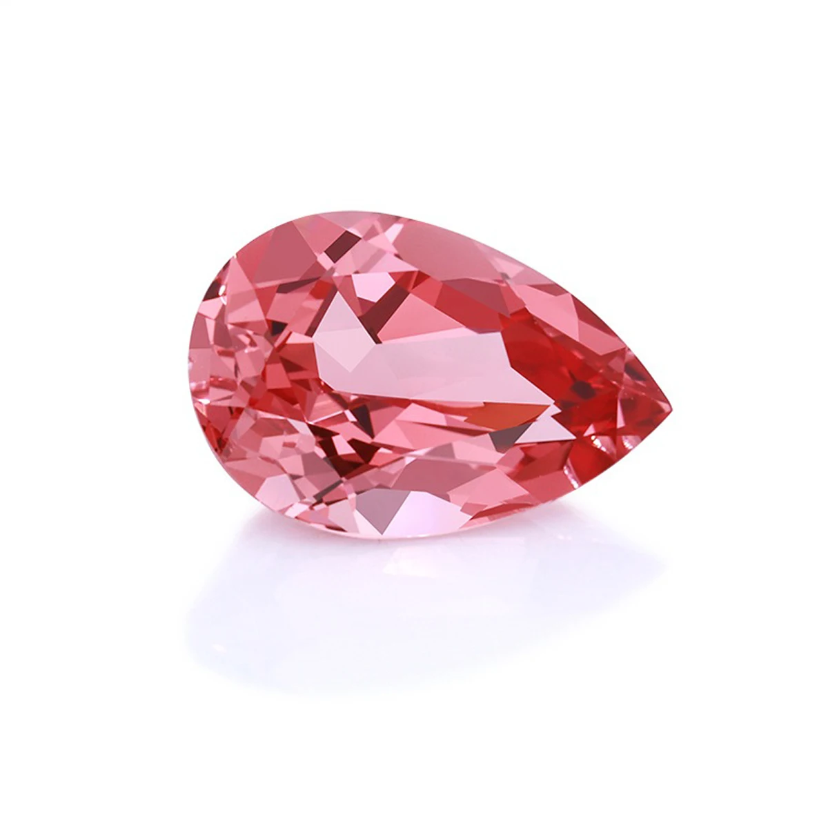 High Quality Pear Cut Papalacha Lab Grown Sapphire Red Papalacha For Making Jewelry Loose Papalacha Gemstones