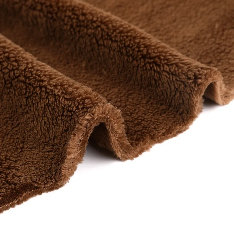 100% Polyester Soft Knitted Shu Velveteen Fleece Sherpa Fabric Blanket Plush Toy Blanket and Cloth Fabric