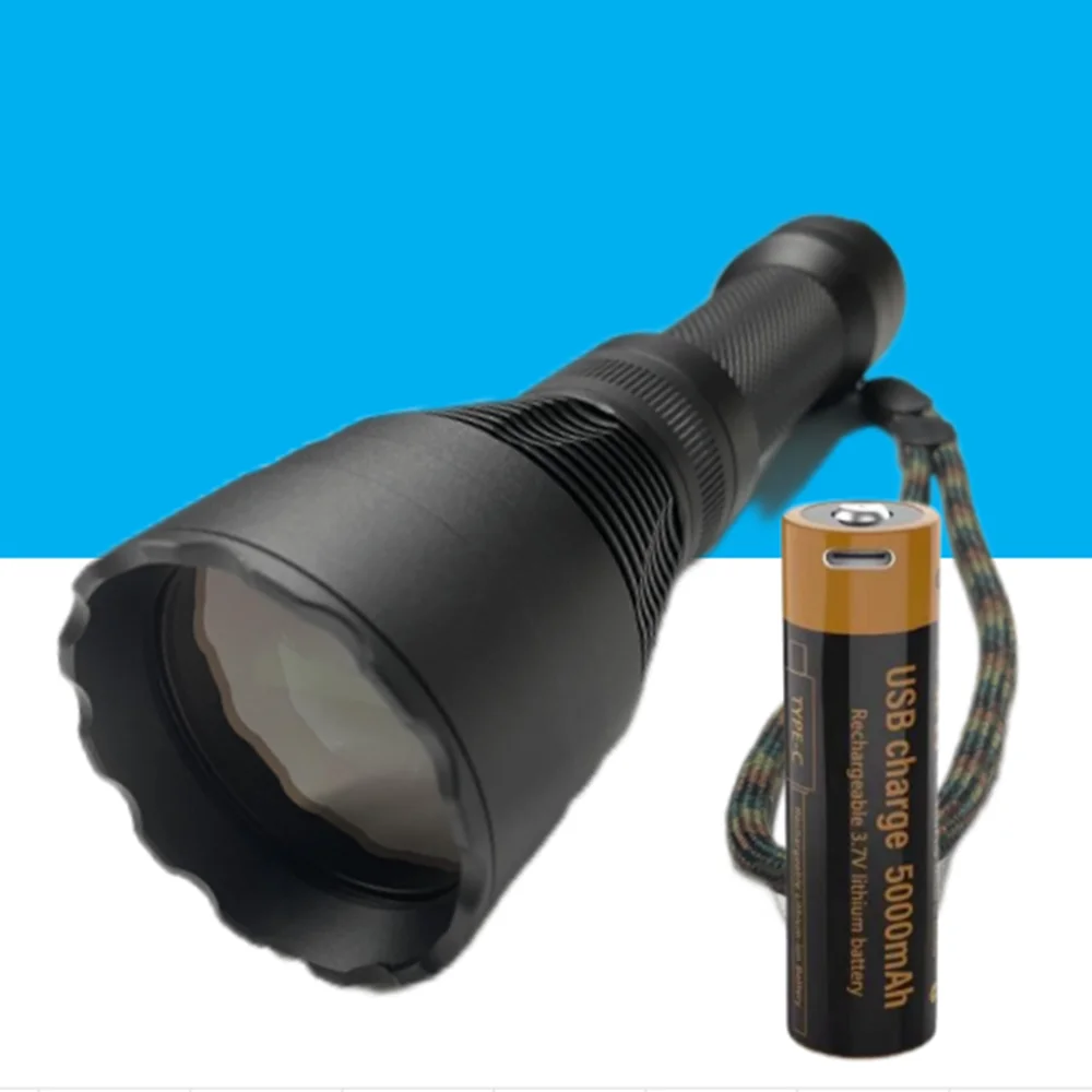 Rescue Tactical Flashlight Outdoor Adventure Camping Precise Target Direction Waterproof Diving Flashlight Torch