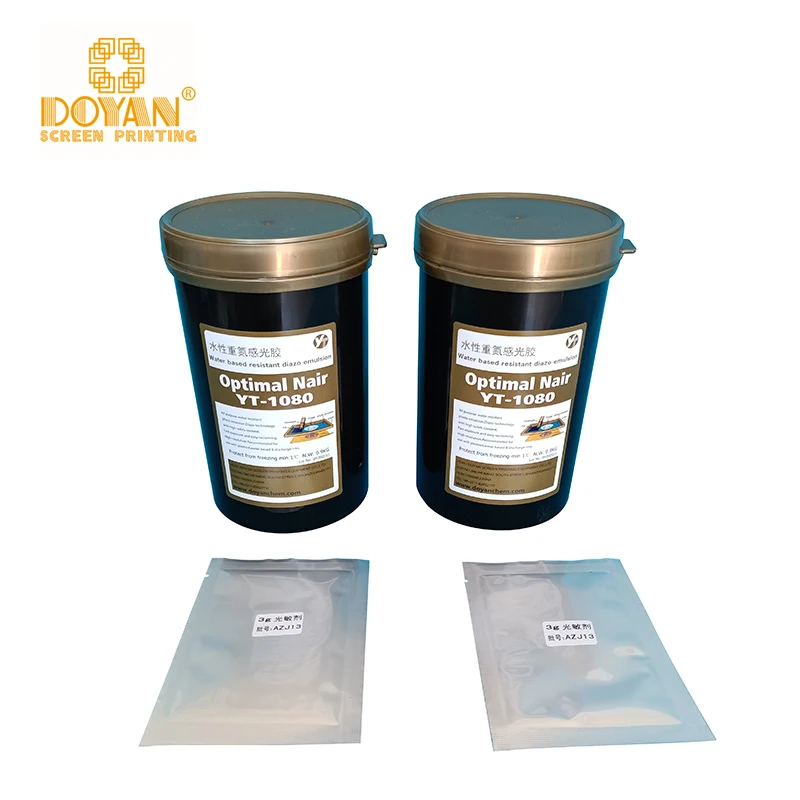 YT1080 DOYAN screen platemaking blue photo emulsion screen printing for plastisol ink