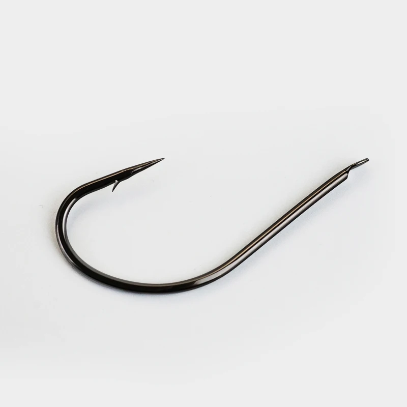 Wholesale 1Pcs Spade-end Hooks Maruseigo Hooks No Ring Fishhook Bulk Black Fishing Hooks