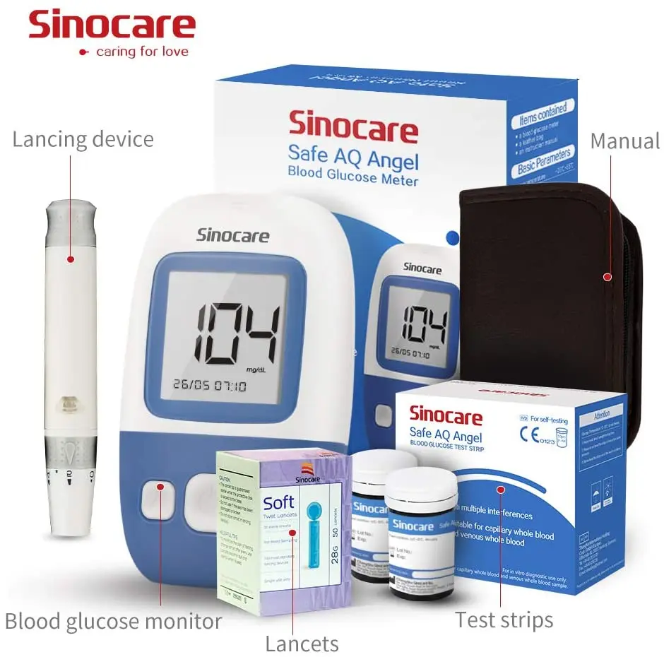  Неинвазивный глюкометр Sinocare Guick для измерения уровня глюкозы в