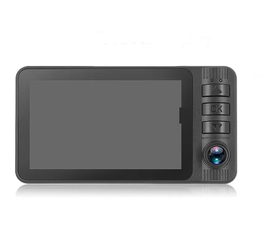 Full HD 360 Degree Car DVR Dash Cam 1080p Three Lenses Car Black Box with G-sensor and Loop Recording