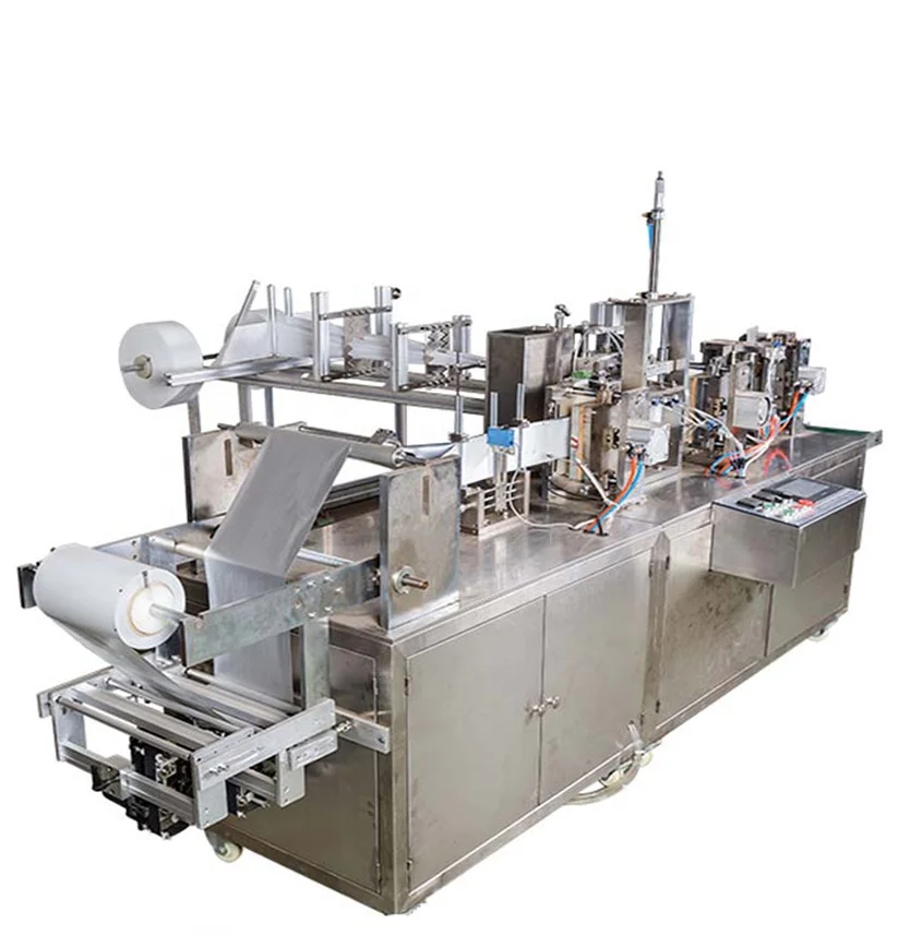 Simple to operate 2.6 kw full automatic four side sealing wet tissue wet wipes making machine