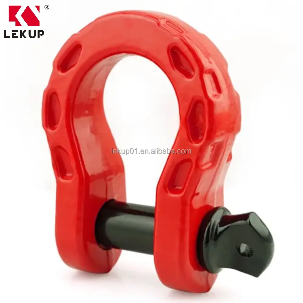 Color Spray Paint Shackle Custom Different Size Trailer Tow D-Ring Shackle Drop Forged Hitch Receiver Offroad Bow Shackles