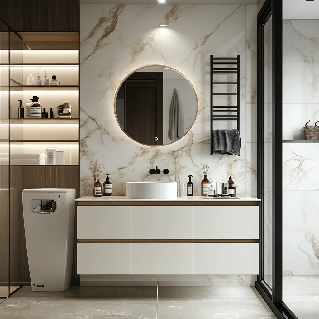 New arrival high quality modern bathroom cabinets luxury Bathroom cabinet set