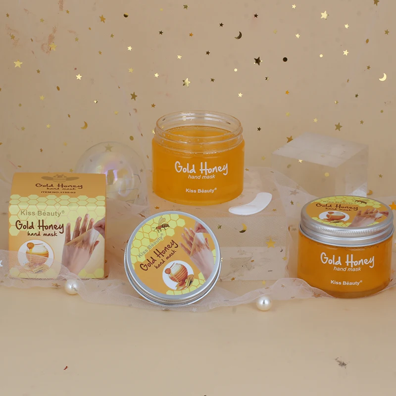 Private Labeling Oil Deep Moisturizing Gold Honey Whitening Hand Cream Mask Hydrating Moisturizing For Hand And Foot Dry Hand