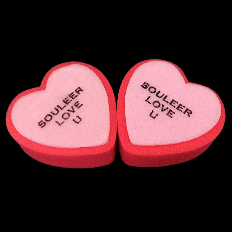 Heart-shaped Bath Sponge Cleaning Facial Exfoliating Baby Shower Decorations Clean Body Skin Small