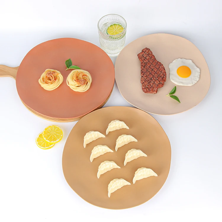 Disposable Plate Eco Friendly Microwavable Dish for Restaurant Biodegradable Round Food Plates 5 6 7 8 9 10inch