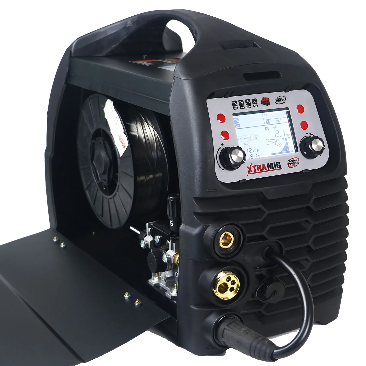 XTRAMIG 4 in 1 IGBT inverter welder tig mma mig for gas/gasless flux welding with LCD