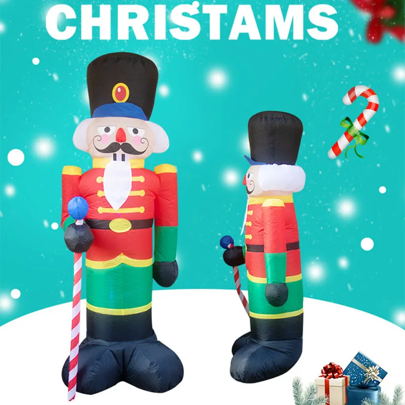 Qutdoor Christmas throttle model  inflatable doll luminous module  decorations