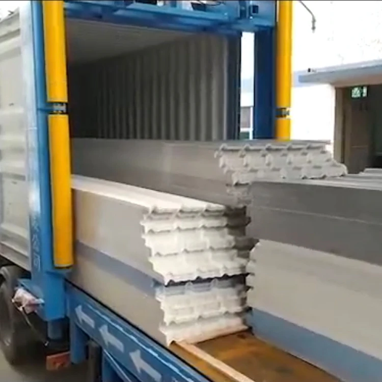 Hot sell new innovative design smart container lifting and unloading ramp system for loading steel/wood/panel