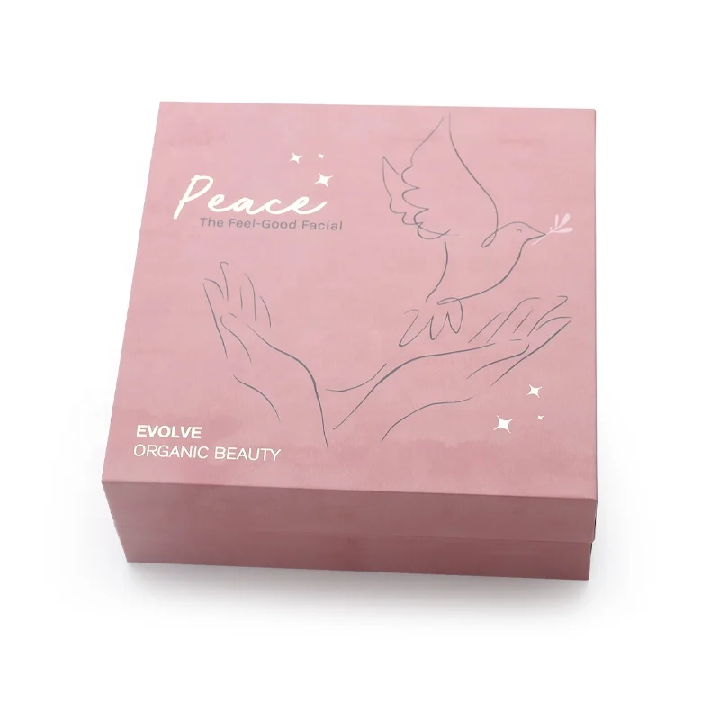 Essential Oil Roller And Box Cosmetics Lid Bottom Pink Cosmetic Packaging Set Present Boxes For Skincare Cute Christmas