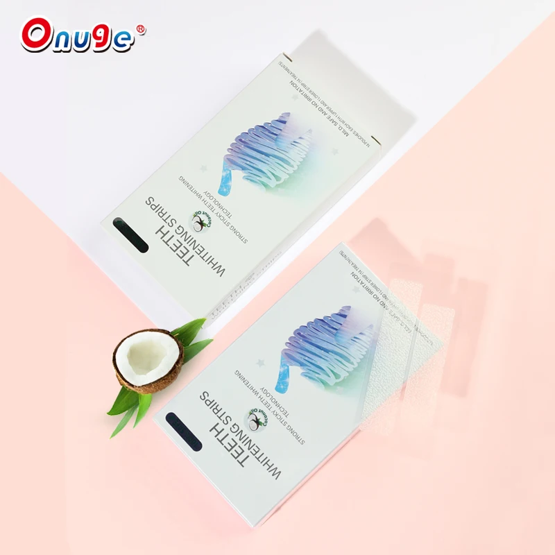 Dropshipping stains teeth from china whitening strips coconut with high quality