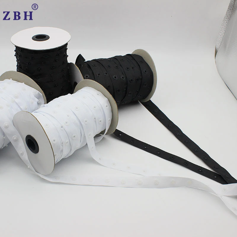 Factory wholesale Plastic Snap Tape,Button Tape For Garments