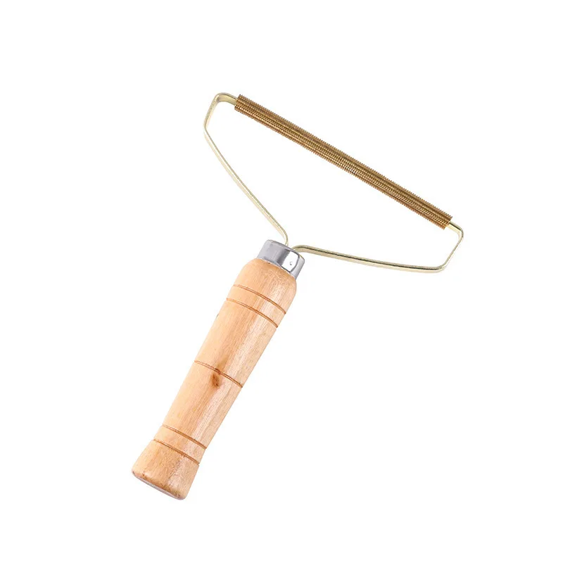 WHITECAT Wood Handle Lint Remover Fuzz Fabric Shaver For Carpet Woolen Coat Clothes Fluff Fabric Shaver Brush Tool Fur Remover