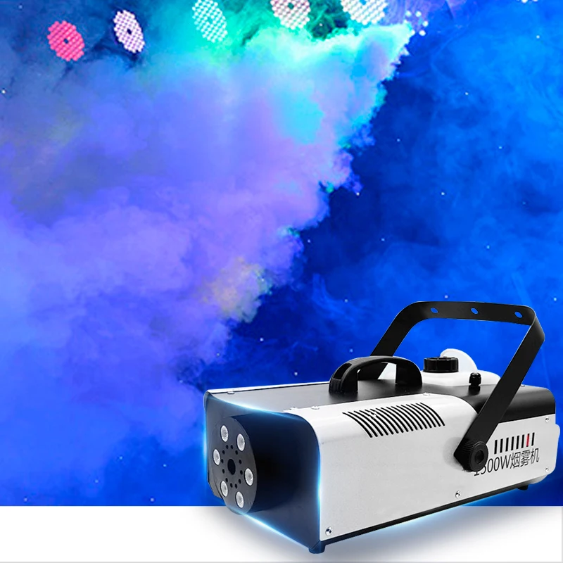 RGB Colorful Lights Effect Fog Machine with Remote DMX 512 1500W DJ Party Stage vending Smoke Machine