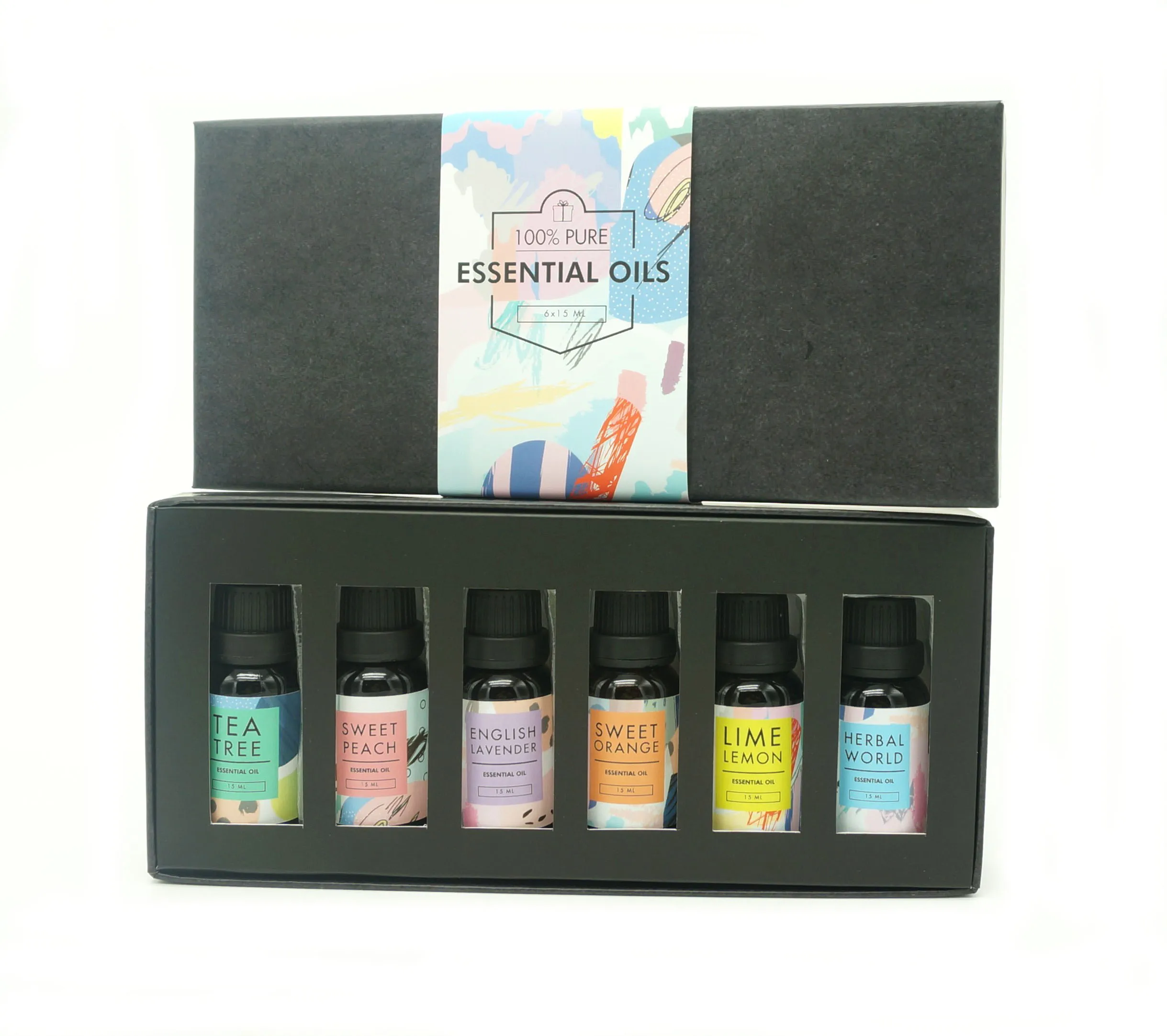 sweet peach Aromatheropy 15ml essential oil Lavender natural essential oil set Lemon body massage skin care oil for spa works