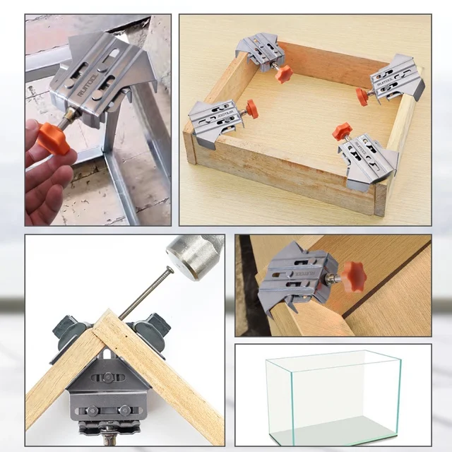 90 degree strong stainless steel woodworking quick right angle clamp