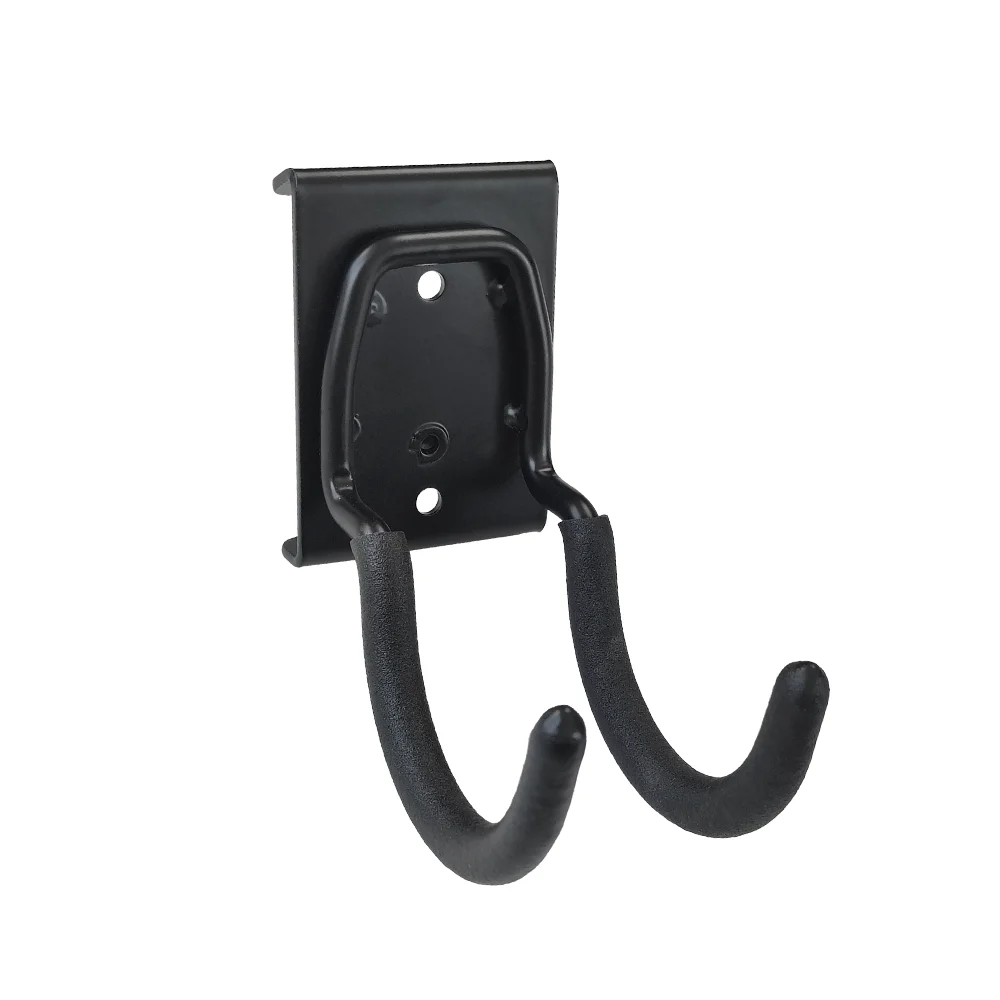 25Kg heavy duty garage storage wall hook double j metal hook dual arm tools hook wall track hanger