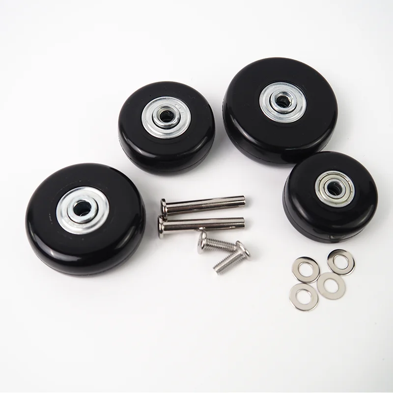 ruedas de equipaje 50mm x18mm plastic replacement caster suitcase tyre 1.5 inch caster wheels replacement