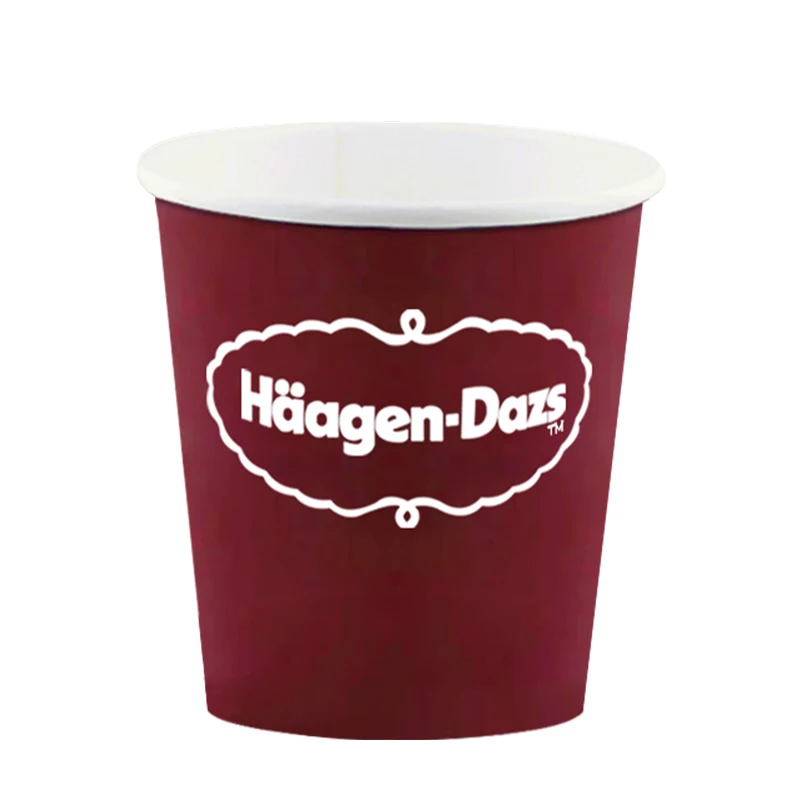 8oz 16 oz disposable food paper bowl ice cream cup customized cheap disposable paper ice cream cup