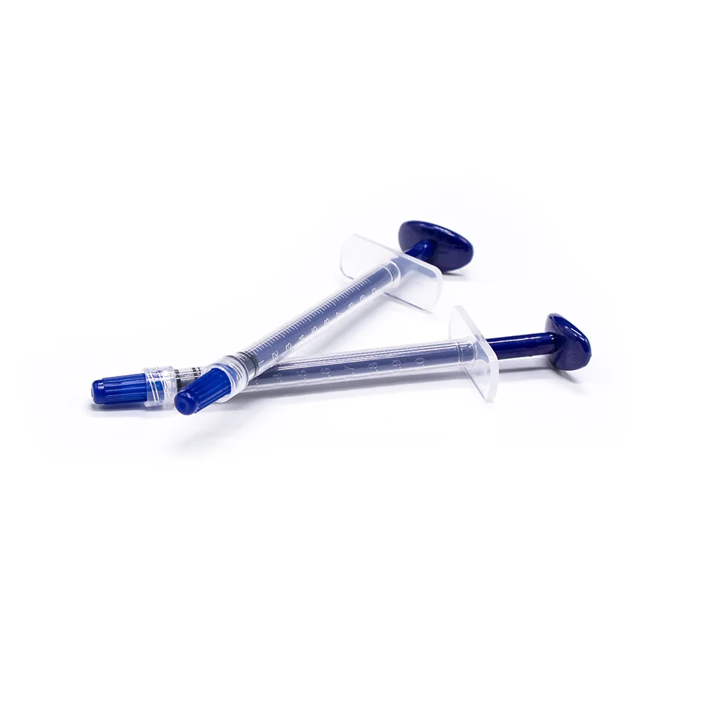 Cheap price and good quality blue medical dental 1ml pp plastic syringe easy to use