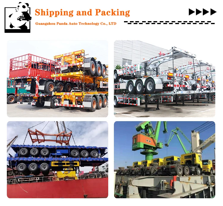 Heavy truck Direct Factory Automated production 3axles flatbed trailer semi Special Automotive cargo in warehouse cheap Price TP