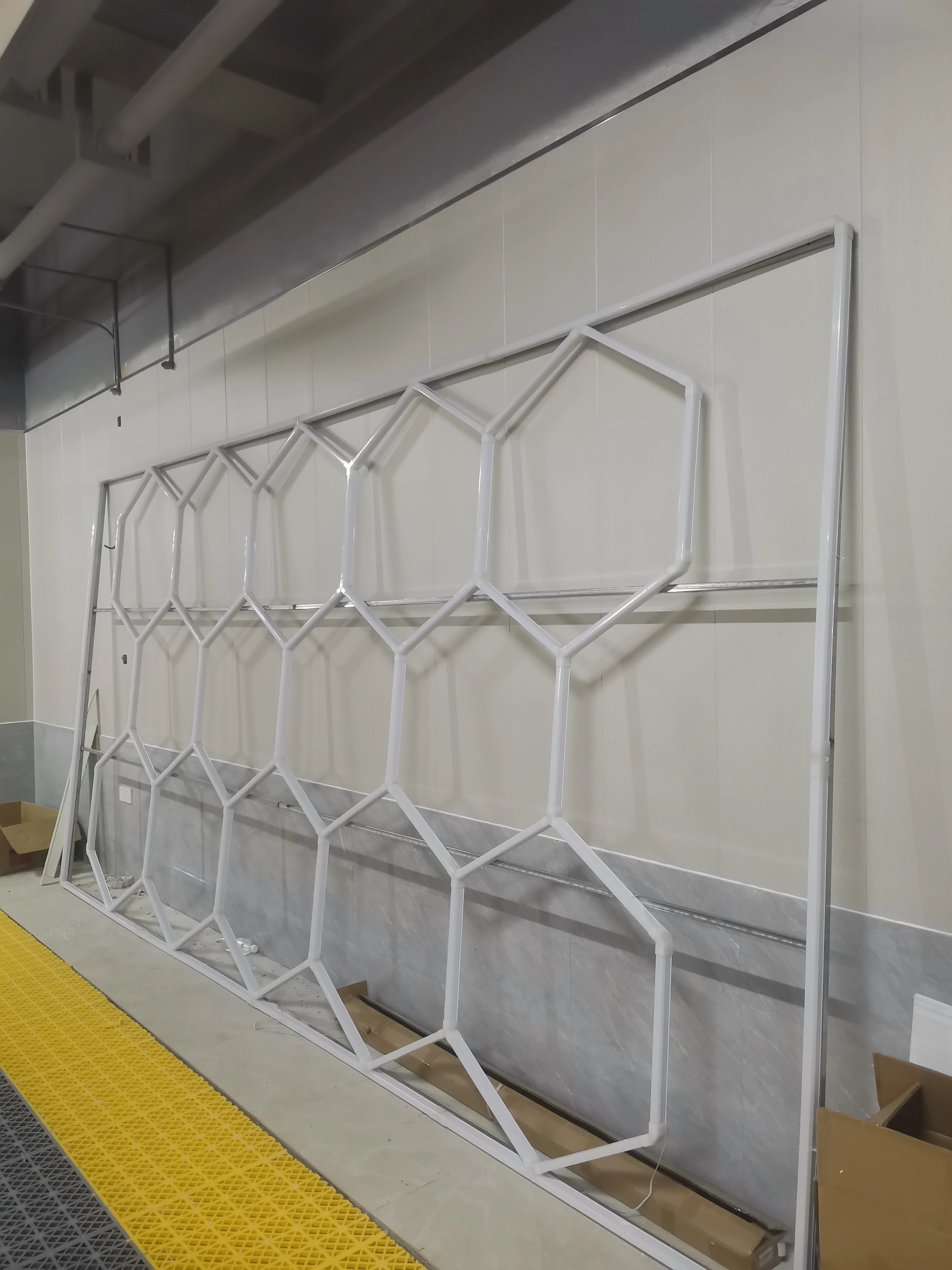 led hexagonal garage  barber light 120w  ceiling rgb shop party retro glide 160w 16000lm 6500k deformable