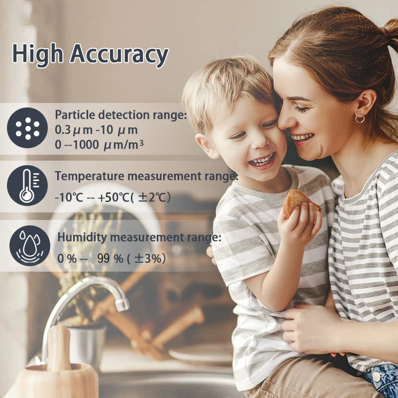 Factory Price Air Quality Monitor PM2.5 Detector Dust Particle Counter HT-9600