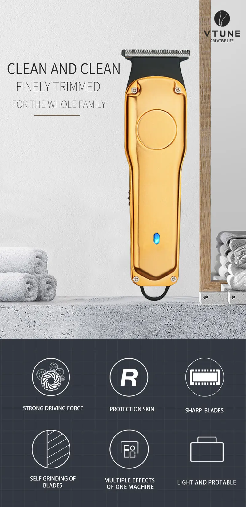 electric groin hair trimmer